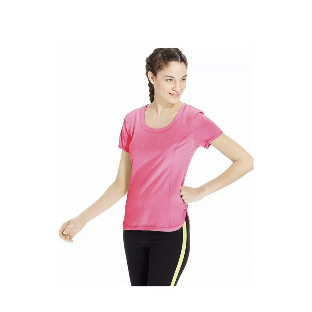 Calvin‎ Klein Performance Women's Sz Large Racerback Cutout Shirt Neon Pink $49